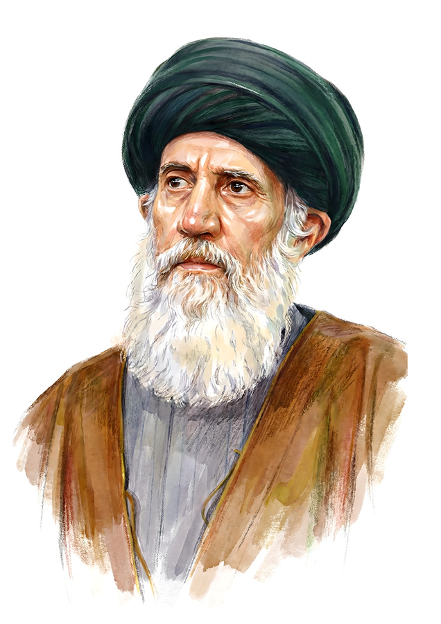 تصویرسازی چهره آیت الله سید عبدالله فاطمی نیا